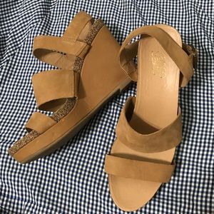 franco sarto strappy wedges